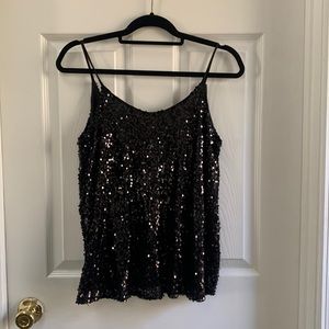 Sequin tank top